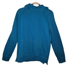 Express Teal Hooded Sweatshirt Hoodie Size Large